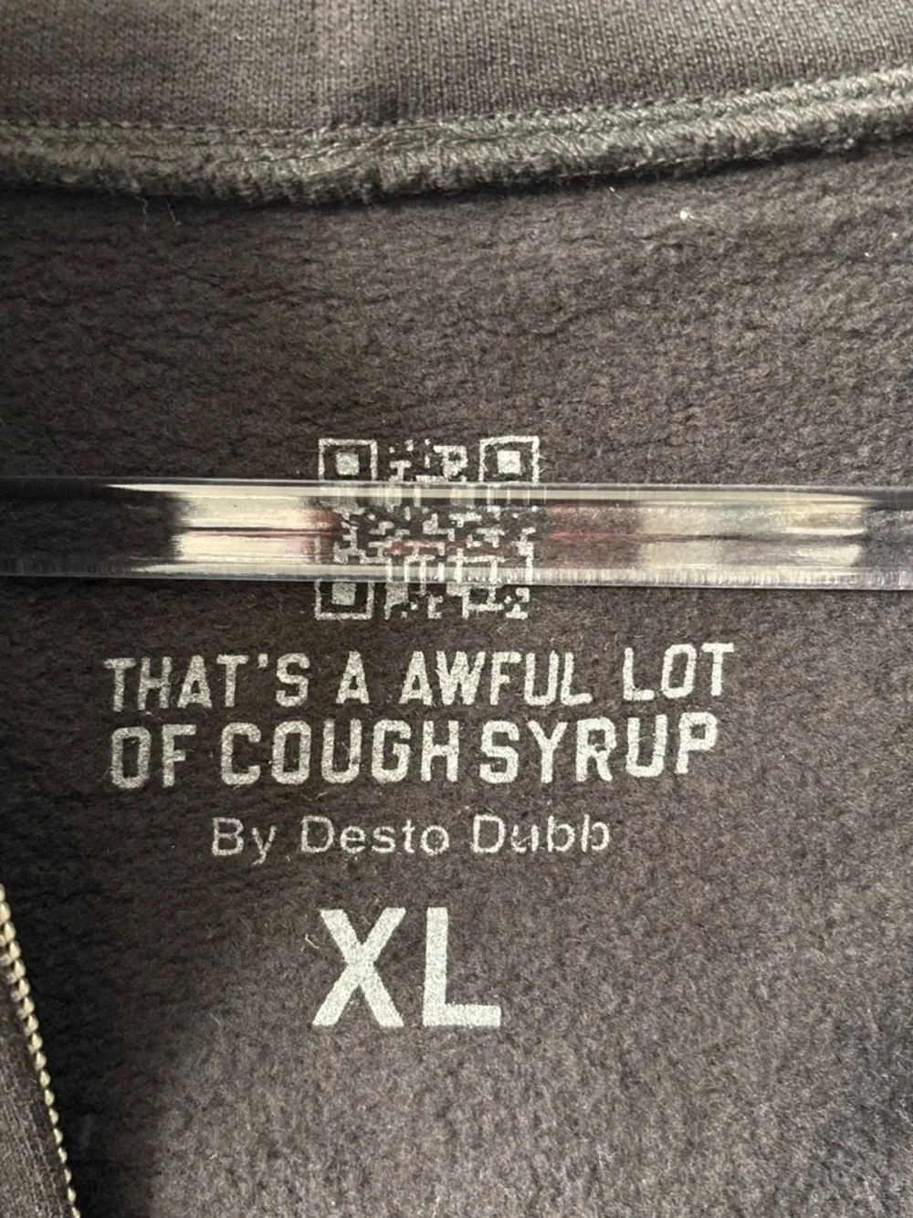 That’s a awful lot of cough syrup Black Graphic Full Zip-Up Hoodie